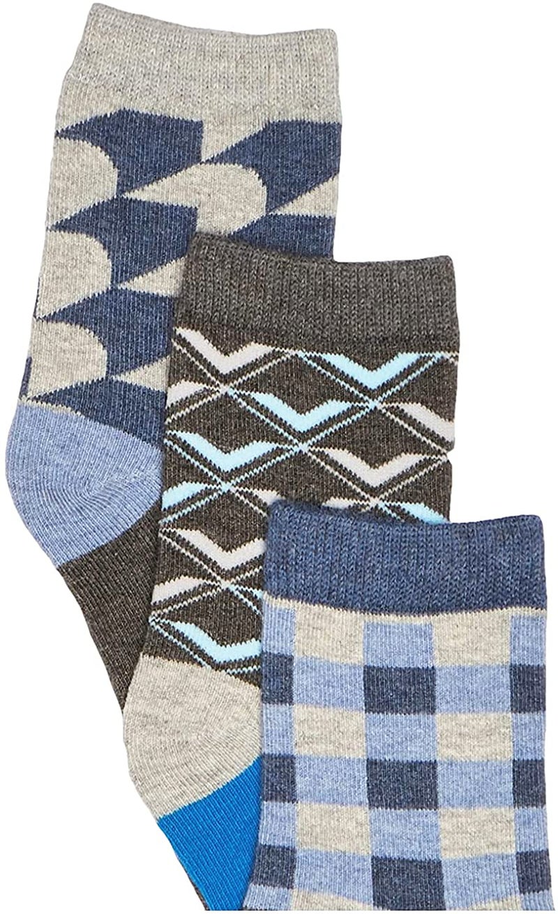 Jefferies Socks boys Fun Colorful Dress Crew 6 Pair Pack Socks, Multi, X-Small US - Image 3